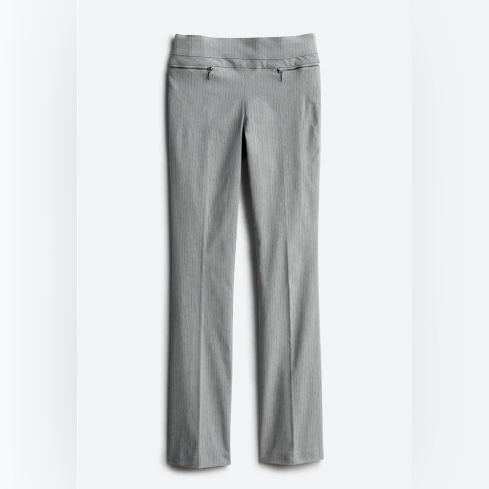 Stitch Fix Grey Ruthy Zipper Detailed Print Bootcut Pant Size 4